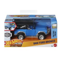 Masinuta metalica Hot Wheels Ford Bronco 1966 cu pull-back, 1:43