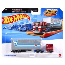 Camion Hot Wheels Track Fleet Optimus Prime Transformers, scara 1:64