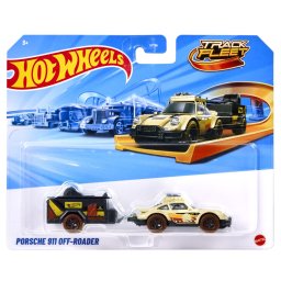 Masinuta Hot Wheels Track Fleet Porsche 911 Off-Roader, scara 1:64