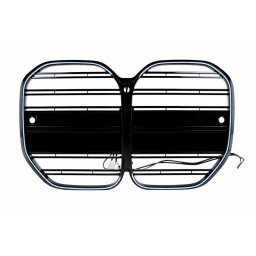 Grila centrala luminata BMW Seria 4 G22 G23 2020-2025, negru