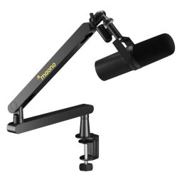 Microfon maono BA92, Sarcina maxima 2kg, Rotire 360 grade, Montare clema C-frame, Negru