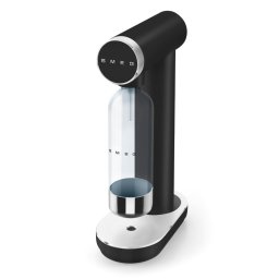 Aparat de apa carbogazoasa / sifon SMEG Collezione SKC01BLM, 800 ml, CO2, Supapa de siguranta, Tava de scurgere, Actionare manuala, Negru mat