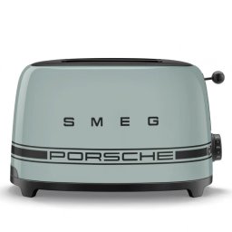 Prajitor de paine SMEG 50's Style Porsche TSF01PSGEU, 950 W, 2 felii, 6 trepte, Tava pentru firimituri, Cablu integrat, Otel inoxidabil, Verde