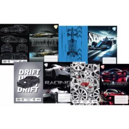 T-Creative: Copertă caiet cu inserție model mașină - A5, 1 buc., diverse modele