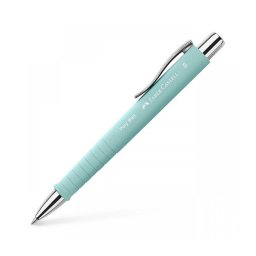 Pix cu mecanism si grip Faber Castell Poly Ball Blue Caraibe FC241105