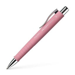 Pix cu mecanism si grip Faber Castell Poly Ball Rose FC241127