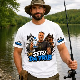 Tricou Personalizat , zsefu Da Trib, , Ouu Tatii! Fata Spate