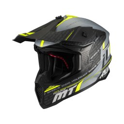 Casca MT Helmets Falcon S Ruler - Cross enduro, gri mat, ECE 22.06