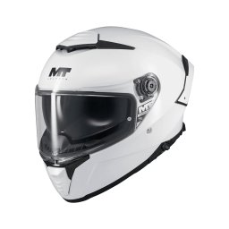 Casca MT Helmets Thunder 4 SV Pure - Integrală, alb lucios, ochelari soare incluși, ECE 22.06
