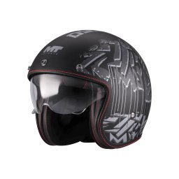 Casca MT Helmets Le Mans 2 S SV Dystopic - Open face, mat, Ochelari soare incluși, ECE 22.06