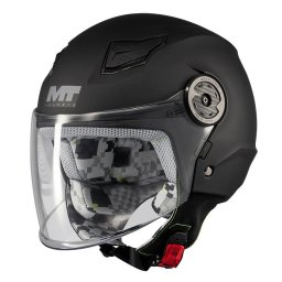 Casca MT Helmets Lite Kids Pure - Open face, negru mat, ECE 22.06