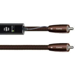 Cablu Digital Coaxial RCA - RCA AudioQuest Coffee, 1.0m, DBS Black inclus, 10% Silver