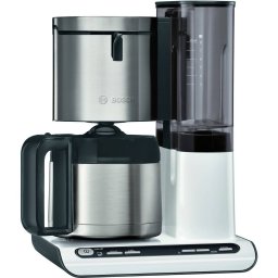 Filtru Cafea Bosch 1.1l 3.3kg Styline Alb lucios/Otel Inoxidabil