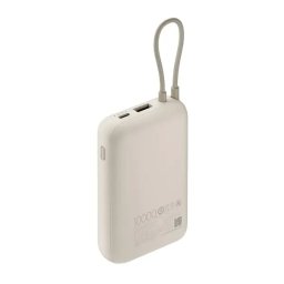 Acumulator Extern Xiaomi Tan GL 10000mAh 22.5W Cablu Integrat Bej