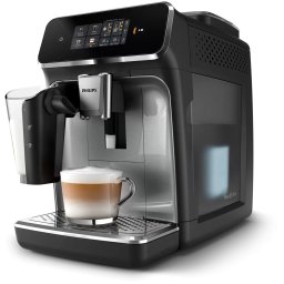 Espressor Automat Philips Seria 2300 EP2339/40 Sistem LatteGo 4 Bauturi 1.8L 15Bar Ecran Tactil 1500W Negru/Gri
