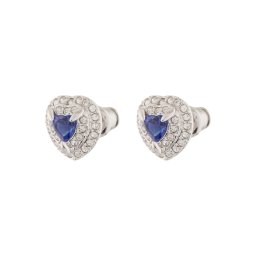 Swarovski Cercei albastru regal / argintiu