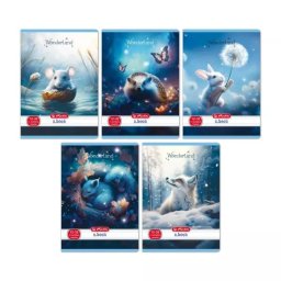 Wonderland: Caiet liniat A5, clasa a 3-a, 12-32 - diverse modele