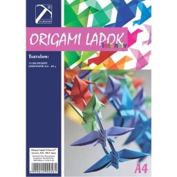 T-Creativ: Foaie origami - culori vii, puternice, A4, set de 10 bucăți