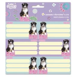 Animale drăguțe: etichetă tip caiet „Aussie” – 3 x 6 cm