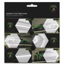 Lamborghini: Etichetă caiet ambalată - set 3 × 6 buc.