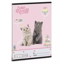 Animale drăgălașe: Petrecere la ceai, caiet cu pătrățele - format A5