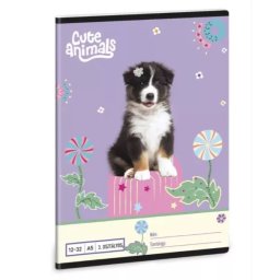 Animale drăguțe: caiet liniat australian - clasa a 3-a, format A5
