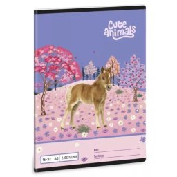 Animale drăguțe: Cai caiet dictando – clasa a II-a, format A5