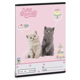 Animale drăgălașe: caiet dictando „Tea Party” – clasa I, format A5