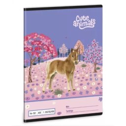 Animale drăguțe: cai, caiet dictando – clasa I, format A5