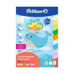 Pelikan: Set carton bricolaj - 20 buc, 23 x 33 cm, culori pastel