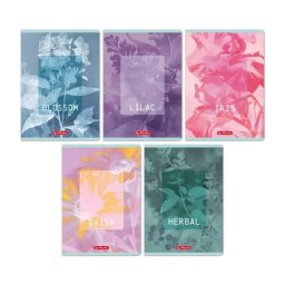 Caiet liniat Blossom - de la clasa a IV-a, format A5, diverse modele