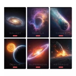 Caiet tip Cosmos cu linii – de la clasa a 4-a, format A4, diverse modele