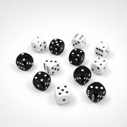 Set 12 zaruri 10 mm, bine finisate, pentru Table si alte jocuri