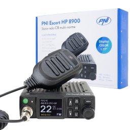 STATIE RADIO CB PNI ESCORT HP 8900 ASQ, 12V/24V, RF GAIN, ROGER BEEP, CTCSS-DCS, DUAL WATCH AM/FM