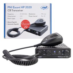 STATIE RADIO CB PNI ESCORT HP 2020, CU UN SINGUR CANAL, 4W, FM, 12V, FARA ZGOMOT