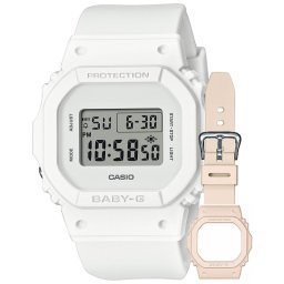Ceas Dama, Casio G-Shock, Baby-G Digital BGD-565CS-7ER, Set cu Bratara suplimentara