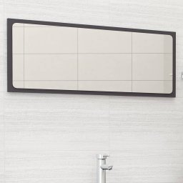 Oglinda de baie, gri, 100x1,5x37 cm, PAL GartenMobel Dekor