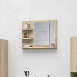 Oglinda de baie, stejar Sonoma, 60 x 10,5 x 45 cm, PAL GartenMobel Dekor