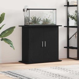 Suport acvariu Stejar negru 81x36x73 cm Lemn prelucrat GartenMobel Dekor
