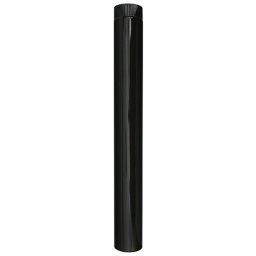 Tub soba smaltuit maro 120 mm, lungime 1000 mm, pentru evacuare fum