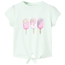 Tricou pentru copii, verde menta deschis, 104 GartenMobel Dekor