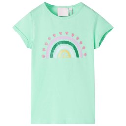 Tricou pentru copii, verde stralucitor, 104 GartenMobel Dekor