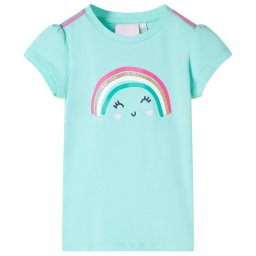 Tricou pentru copii, verde menta deschis, 116 GartenMobel Dekor
