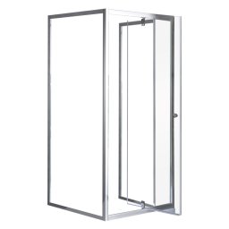 Cabina de dus patrata Leziter Flexi 80x80 cm, montaj pe perete, fara cadita