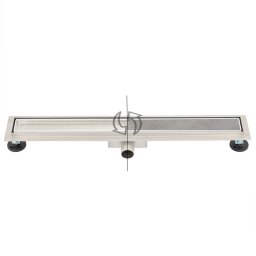 Rigola de dus Leziter Linea 60 cm, placabila cu faianta, din inox