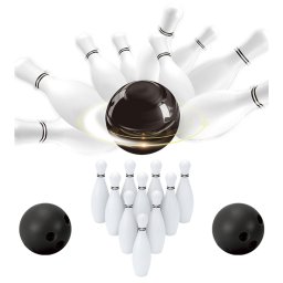 Set bowling pentru copii inSPORTline BWS100 cu 10 popice si 2 mingi