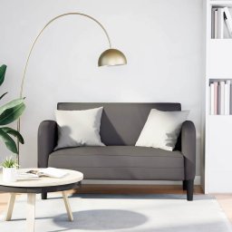 Canapea lovesea gri 110 cm piele artificiala GartenMobel Dekor