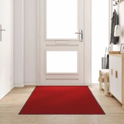 Covoras de intrare Rosu si Negru 120 x 250 cm 100% Poliamida GartenMobel Dekor