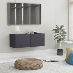 | Cabinet TV | Gri 80 x 30 x 30 cm Lemn compozit GartenMobel Dekor