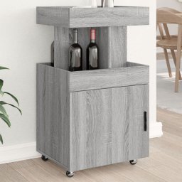 Carucior de bar, gri sonoma, 50x41x89 cm, lemn prelucrat GartenMobel Dekor